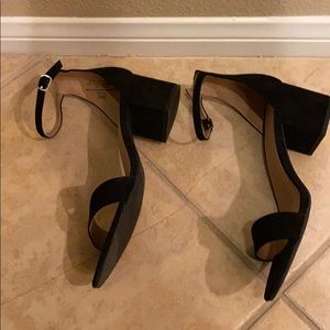 Black Merona Marcella block heels